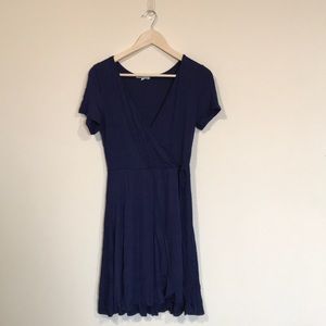 Charlotte Russe Navy Wrap Dress